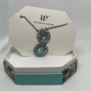 Bomb Party March 2025 Aquamarine Pendant Necklace